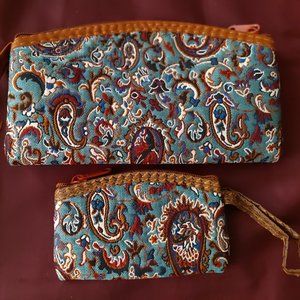 Wallet and coin bag set